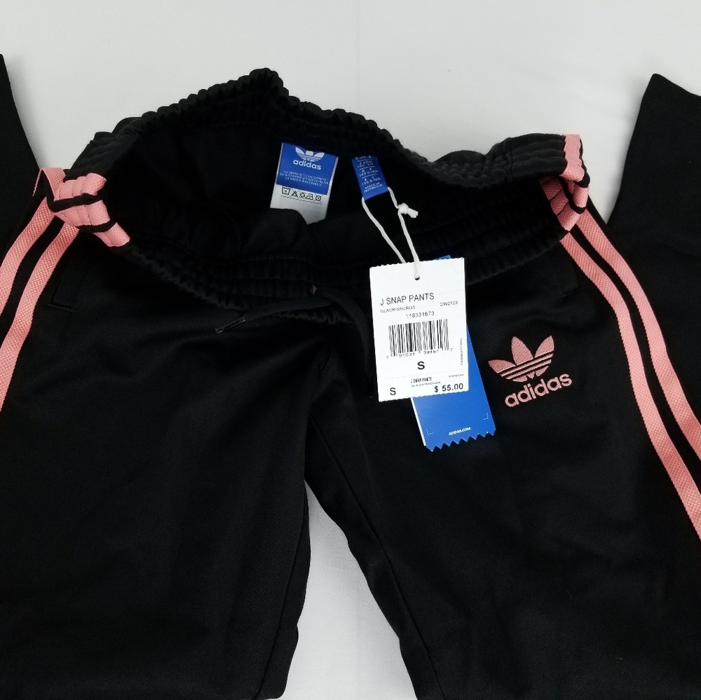 Adidas Originals Girls Snap Track Pants - Picture 3 of 5